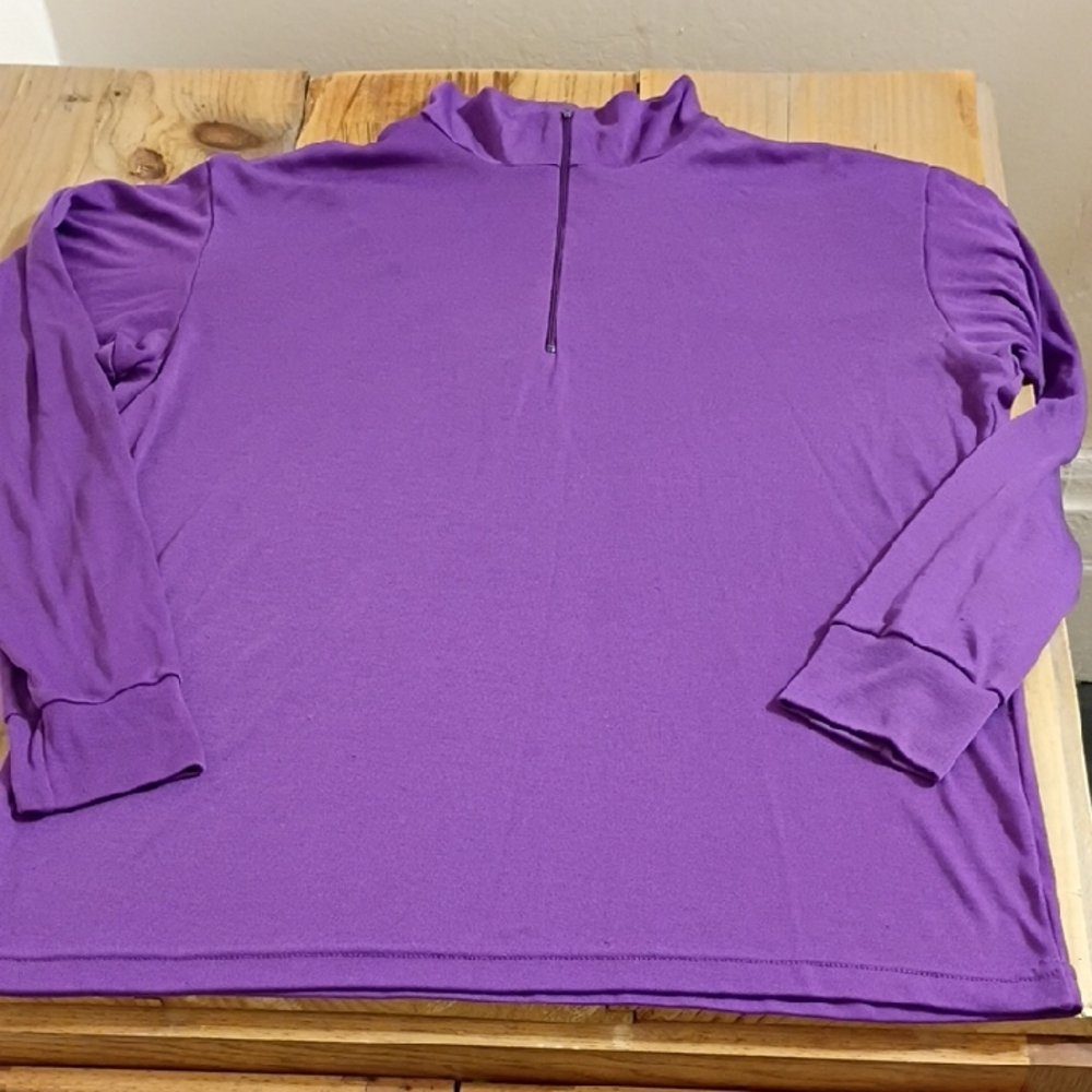Patagonia Purple Capilene Baselayer Quarter Zip Top Size L